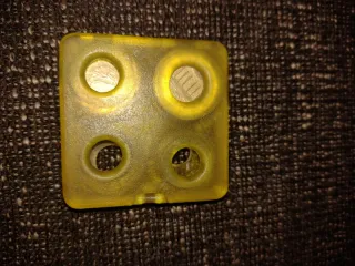 Porta Monete Euro Vintage Giallo Trasparente