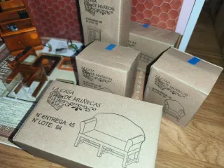 Muebles Casa Muñecas Salón Madera