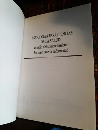 Psicologia para las ciencias de la salud