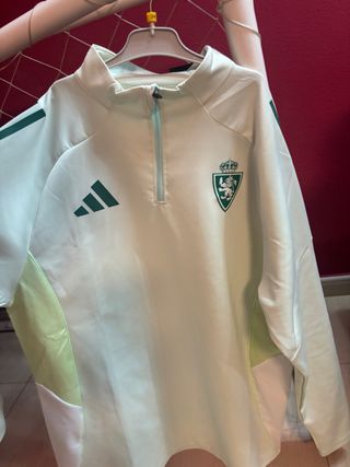 Sudadera Real Zaragoza 25/26 Adidas Verde
