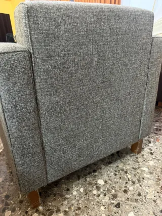 Sillón individual de tela