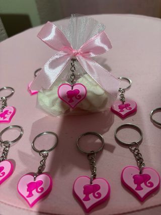 Bomboniere portachiavi cuore rosa