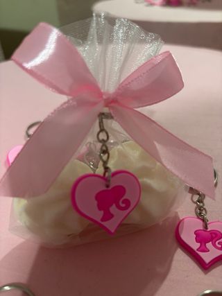 Bomboniere portachiavi cuore rosa