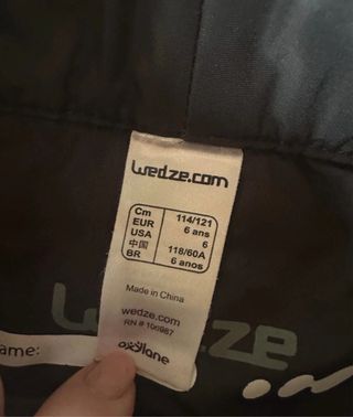 Calças de neve Wed'ze 6 anos (116cm)