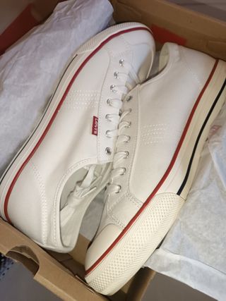 Zapatillas Levi's Hombre Talla 44 Blancas