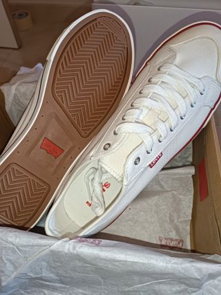 Zapatillas Levi's Hombre Talla 44 Blancas