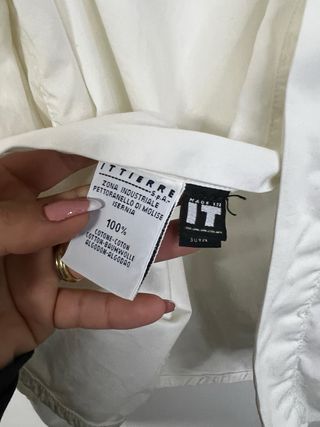 Versace Camicia L Cotone Bianca