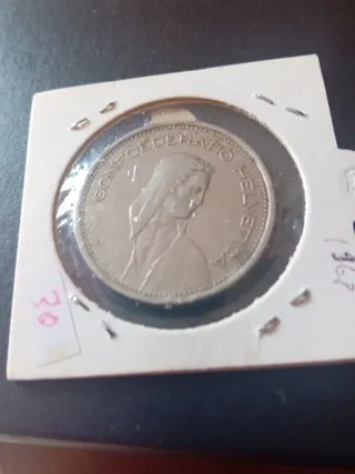 Moneta 5 Franchi Svizzera 1968