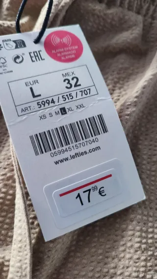 Bermuda beige hombre Talla L