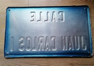 Cartel Calle Juan Carlos I Chapa