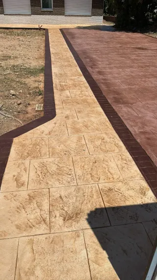 Hormigón impreso para exteriores