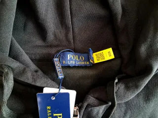 Felpa Polo Ralph Lauren Nera Taglia L Zip Hoodie