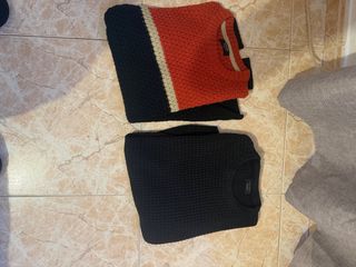 Jersey Pull&Bear Talla M Negro Naranja