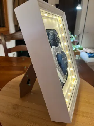 Quadro cuore sacro blu