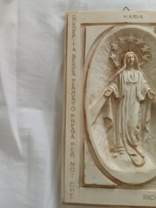 Quadro bassorilievo Sacra Famiglia Gesù 24 x 27,5