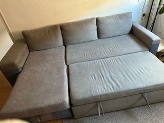 Sofá cama modular gris