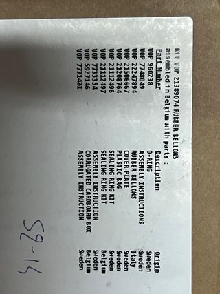 Kit Volvo Penta 21389074