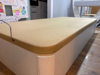 Cama canapé 90cm beige y blanco