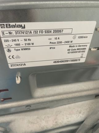 Horno Microondas Balay Blanco