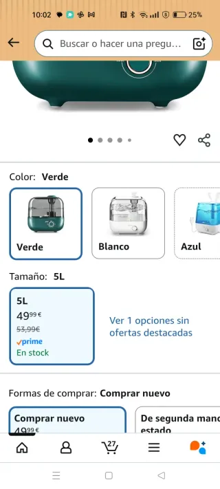 Humidificador Bear Teal Transparente