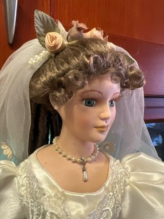 Muñeca de Porcelana Novia.