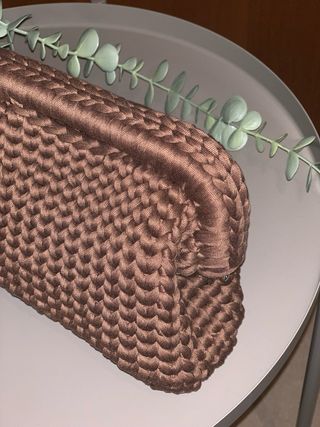 Clutch uncinetto marrone