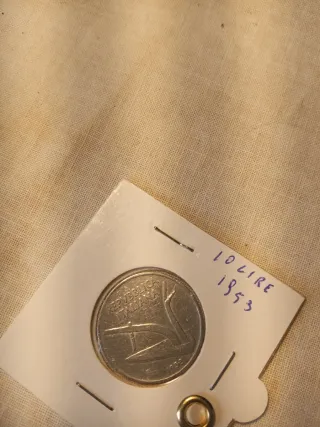Moneta 10 Lire 1953 Repubblica Italiana
