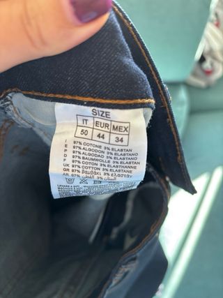 Pantalón vaquero hombre azul oscuro