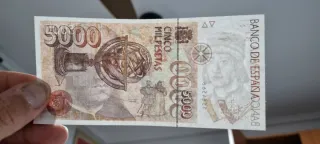 Billete 5000 Pesetas 1992 Cristóbal Colón