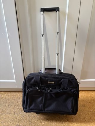 Maletín Valisa con ruedas negro