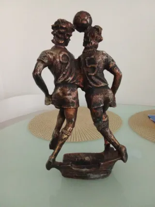 Statua trofeo calciatori vintage 36x18 cm