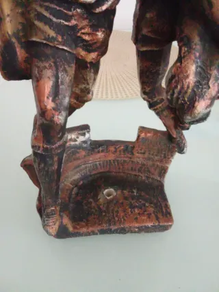 Statua trofeo calciatori vintage 36x18 cm