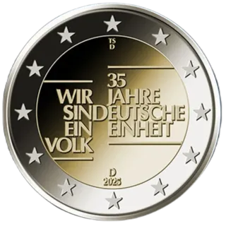 Moneda Conmemorativa Alemania 2025 Unificación