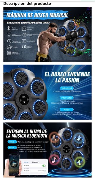 Máquina de Boxeo Musical Inteligente