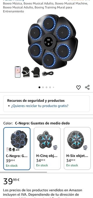 Máquina de Boxeo Musical Inteligente