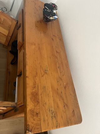 Mueble recibidor madera rústico