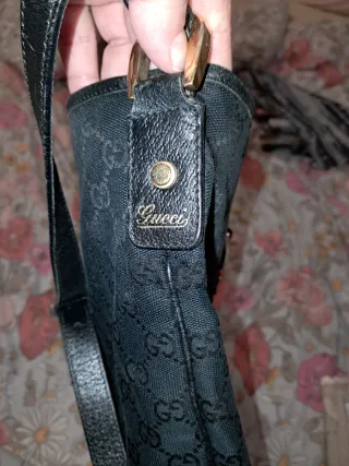 Bolso Gucci Negro y Dorado Original