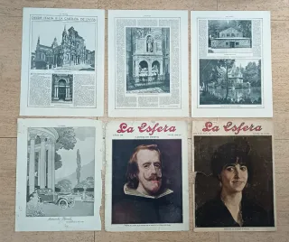 27 Láminas revista La Esfera (Monumentos y otras )