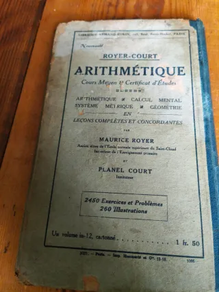 Libro Prima elementare 1880