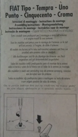 Antenna tetto Fiat Lineaccessori CINQUECENTO