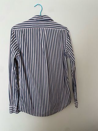 Camisa Polo Ralph Lauren Rayas Azul y Rosa
