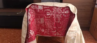 Pañuelon Fallera Rojo y Blanco