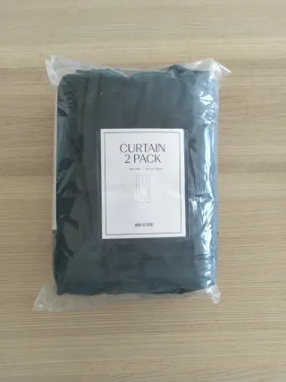 Cortinas H&M HOME Terciopelo Verde (2uds)