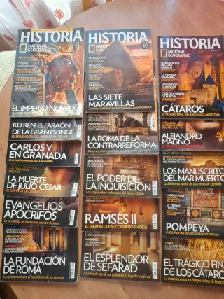 16 revistas de historia nacional geographic.