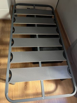 Somier de láminas y colchón 90