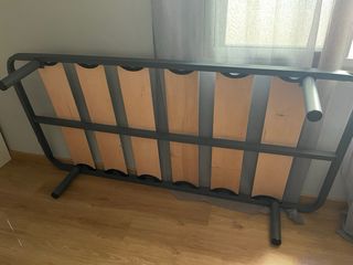 Somier de láminas y colchón 90