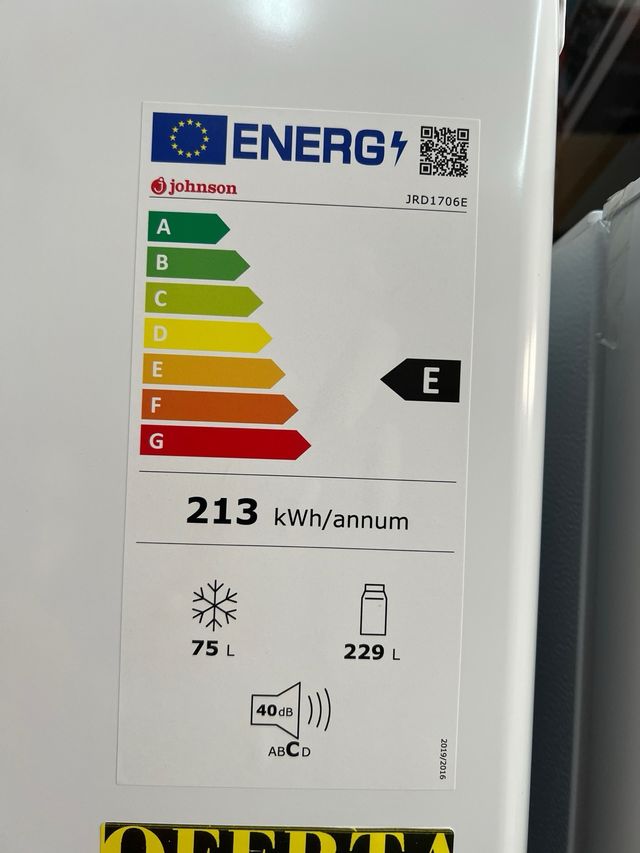 Frigorífico Johnson 269€ Outlet