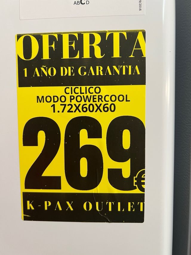 Frigorífico Johnson 269€ Outlet