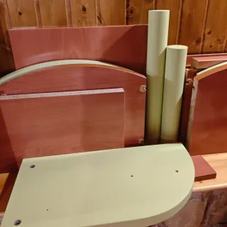 Cama nido infantil con estanterías