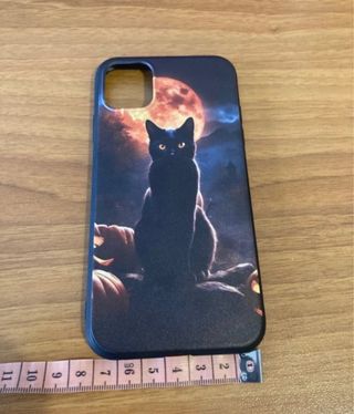 Cover iPhone Gatto Nero Luna Halloween